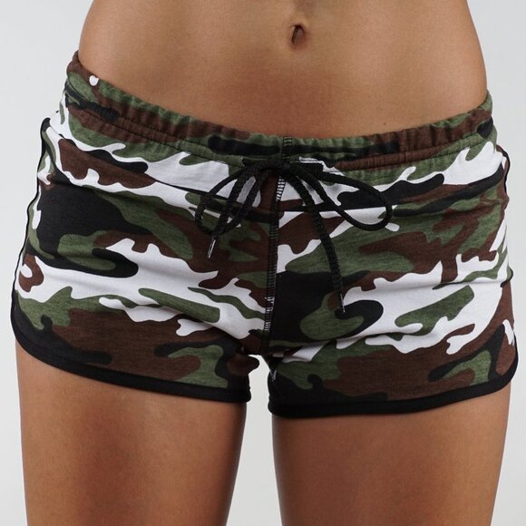 Camouflage Shorts Elastic Waist Band 506 - Picture 4 of 6